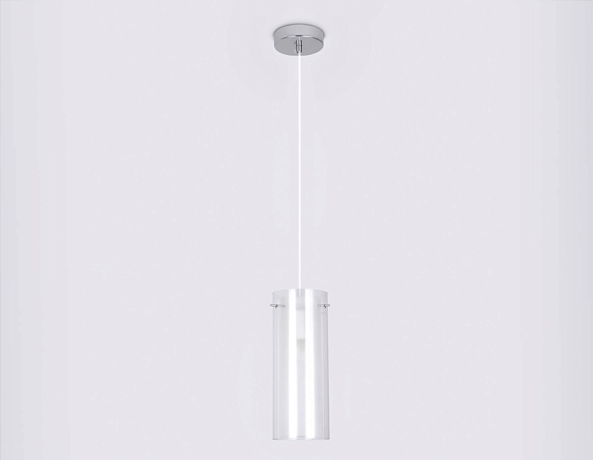 TR3672 CH/CL/FR хром/прозрачный/белый матовый E14 max 40W D110*1000